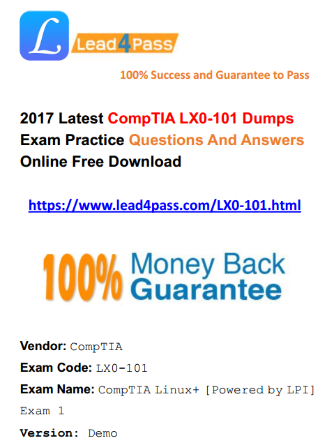 LX0-101 dumps