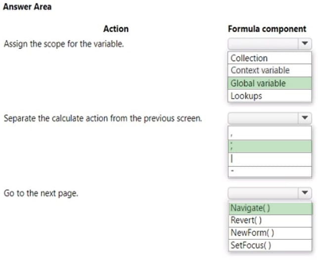 Microsoft PL-100 online exam practice questions 5-1